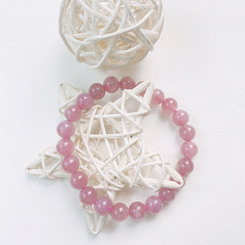 Lavender Rose Quartz Bracelet