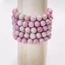 Load image into Gallery viewer, Pink Petrified wood Bracelet