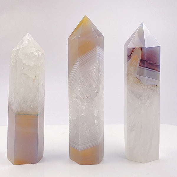 Beautiful Quartz Agate Tower/Point