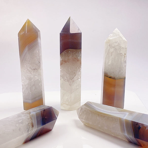 Beautiful Quartz Agate Tower/Point