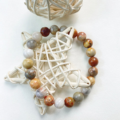 Crazy Lace Agate Bracelet