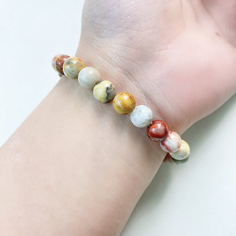 Crazy Lace Agate Bracelet