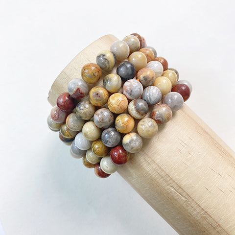 Crazy Lace Agate Bracelet