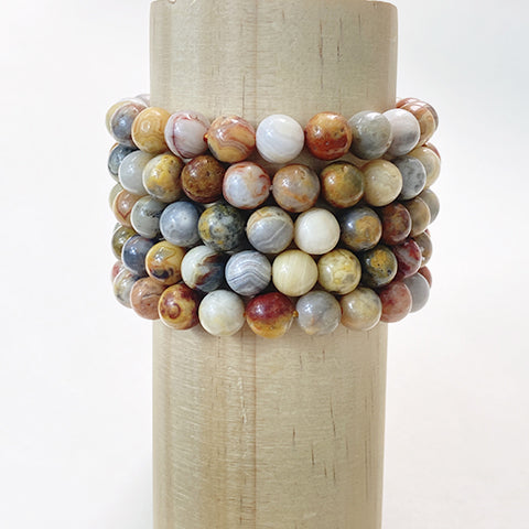 Crazy Lace Agate Bracelet