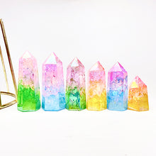 Load image into Gallery viewer, Beautiful Aura  Cracked  Quartz Tower/Point