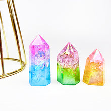 Load image into Gallery viewer, Beautiful Aura  Cracked  Quartz Tower/Point