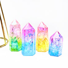 Load image into Gallery viewer, Beautiful Aura  Cracked  Quartz Tower/Point