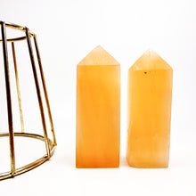 Load image into Gallery viewer, Natural Orange Selenite Tower/Point