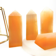 Load image into Gallery viewer, Natural Orange Selenite Tower/Point