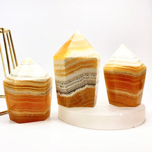 Load image into Gallery viewer, Natural Orange Calcite Cup Cake Tower