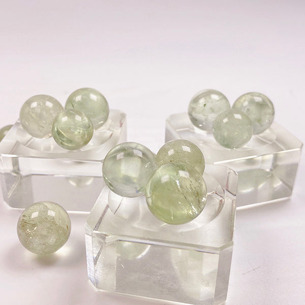 Beautiful Prasiolite Small Sphere