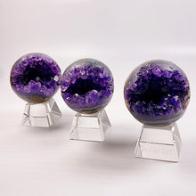 Load image into Gallery viewer, Beautiful Amethyst Cluster Sphere