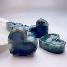 Load image into Gallery viewer, Beautiful Moss Agate Heart Bowl