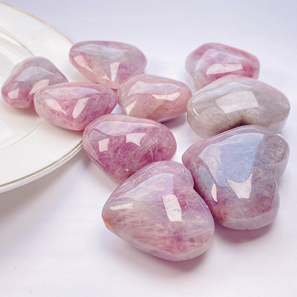 Beautiful Lavender Rose Quartz Heart