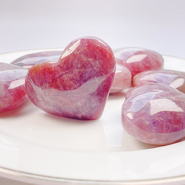 Beautiful Lavender Rose Quartz Heart