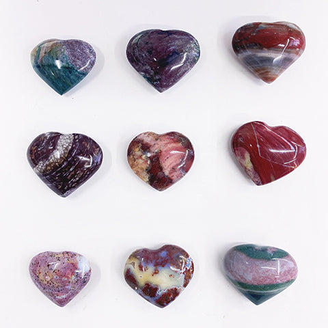 Bearuiful Ocean Jasper Heart