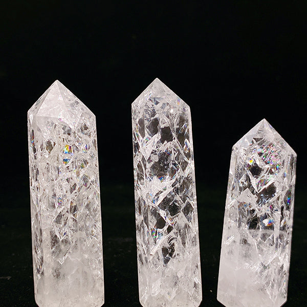 Beautiful Cracked Clear Quartz Tower/Point