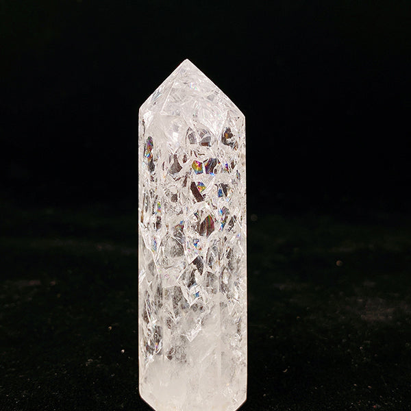 Beautiful Cracked Clear Quartz Tower/Point