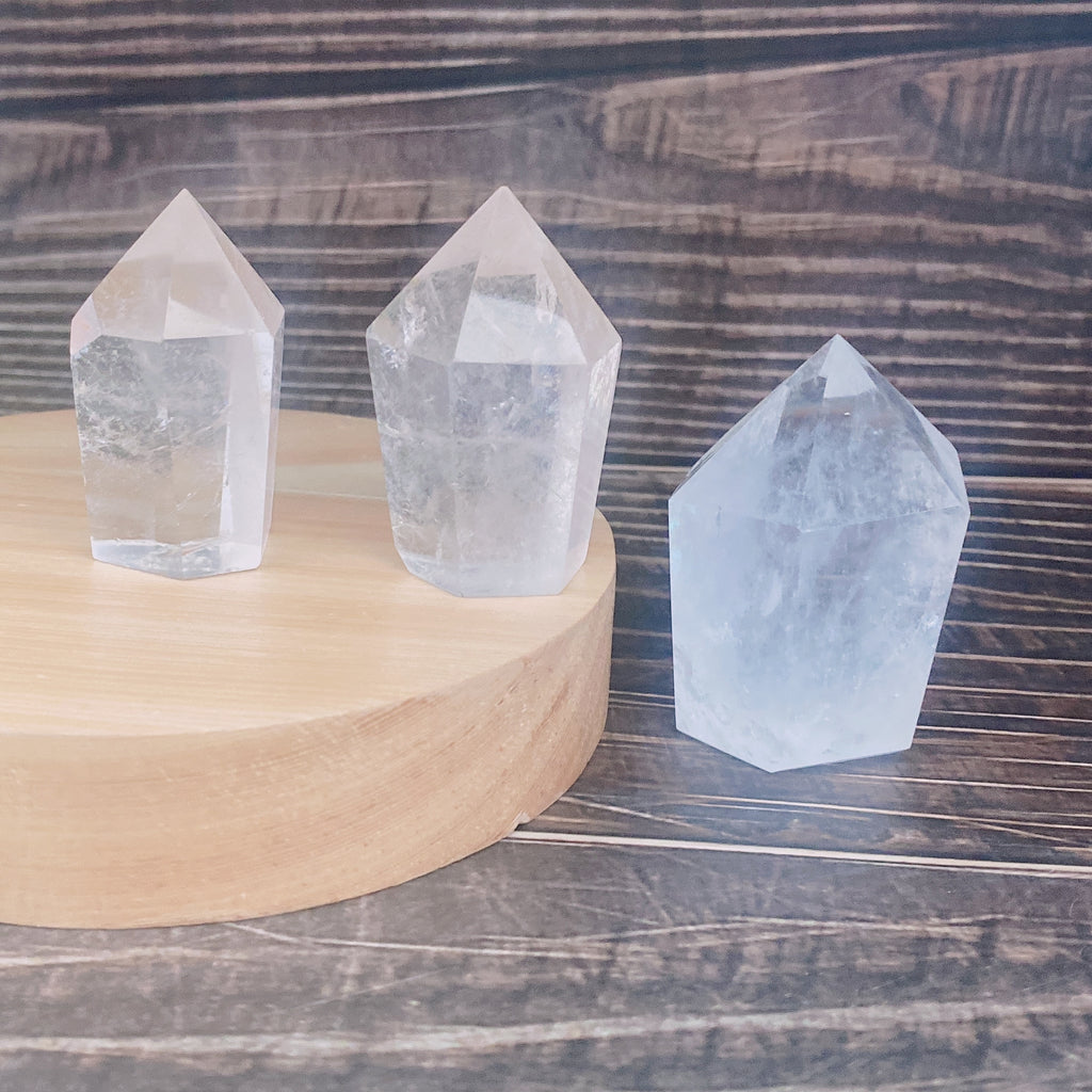 Clear Quartz Cup Cake  Tower/Point