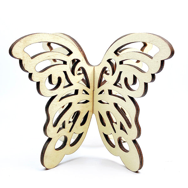 Beautiful Wood Butterfly Sphere Stand