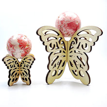 Load image into Gallery viewer, Beautiful Wood Butterfly Sphere Stand