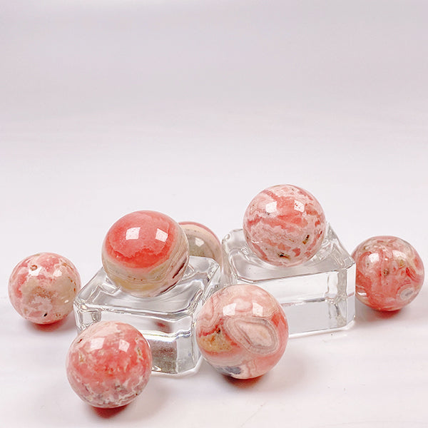 Beautiful Rhodochrosite Stone Small Sphere