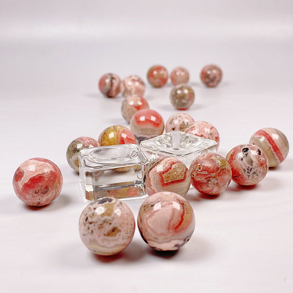 Beautiful Rhodochrosite Stone Small Sphere