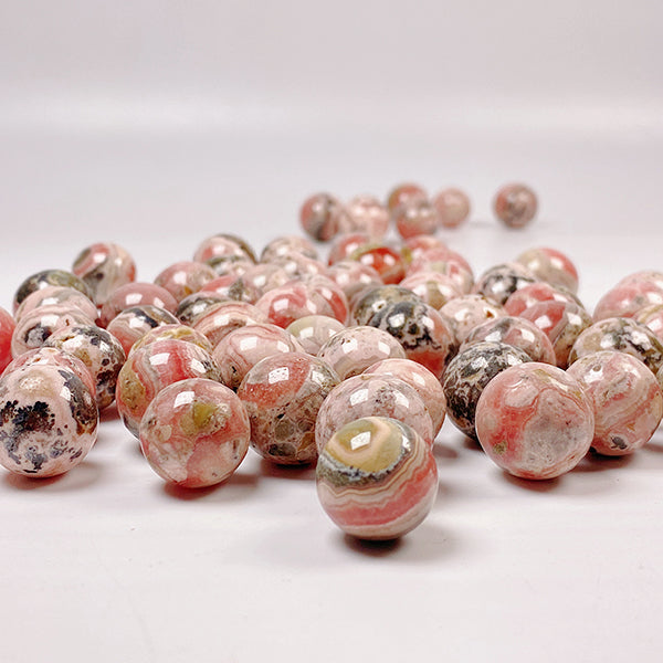 Beautiful Rhodochrosite Stone Small Sphere