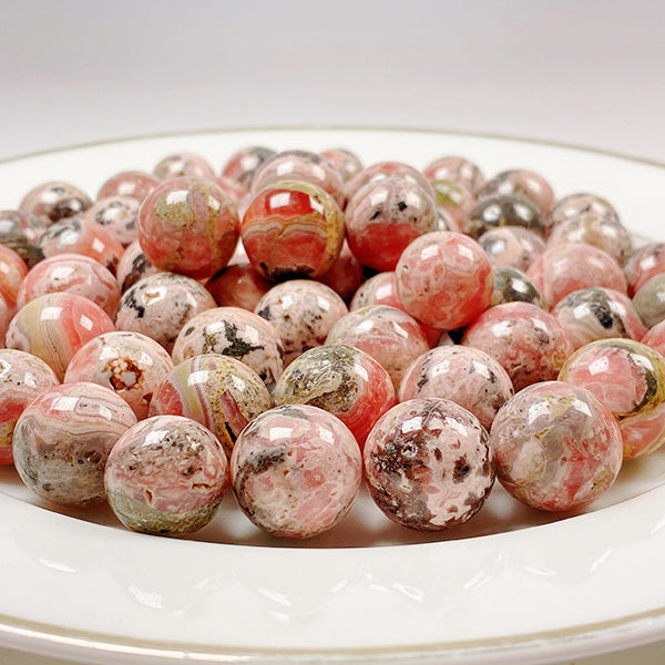 Beautiful Rhodochrosite Stone Small Sphere