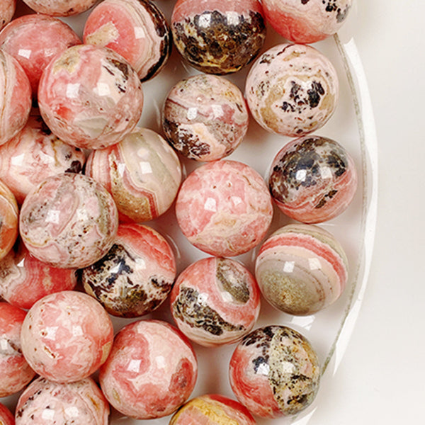 Beautiful Rhodochrosite Stone Small Sphere