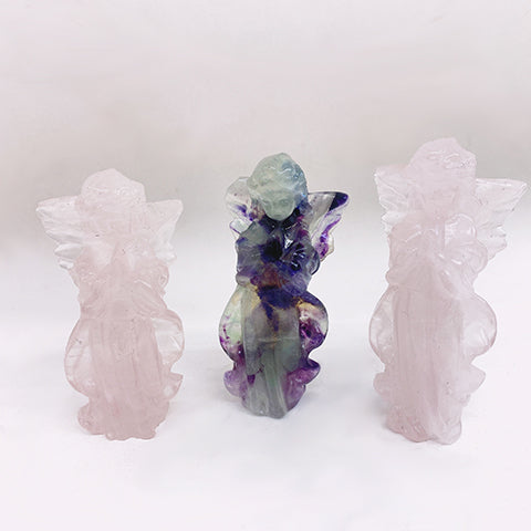 Rose Quartz/Fluorite Flower Fairy