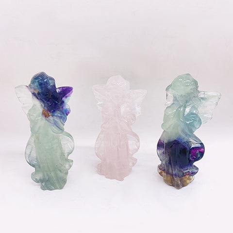 Rose Quartz/Fluorite Flower Fairy