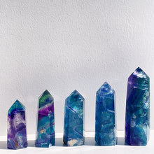 Load image into Gallery viewer, Beautiful Rainbow Fluorite Tower/Point