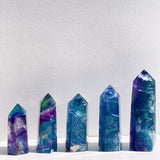 Beautiful Rainbow Fluorite Tower/Point