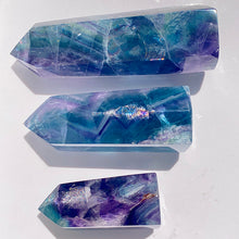 Load image into Gallery viewer, Beautiful Rainbow Fluorite Tower/Point