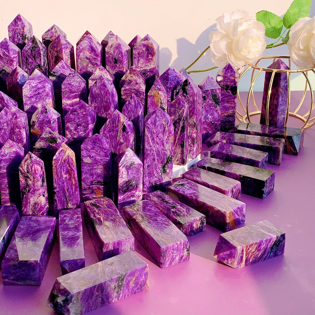 Beautiful Charoite Tower