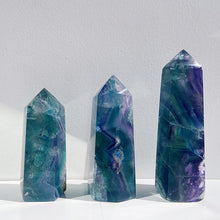 Load image into Gallery viewer, Beautiful Rainbow Fluorite Tower/Point