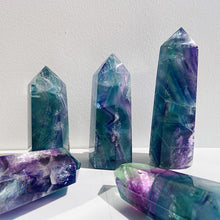 Load image into Gallery viewer, Beautiful Rainbow Fluorite Tower/Point