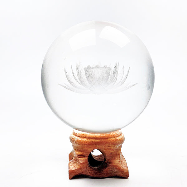 Beautiful Wood Sphere Stand