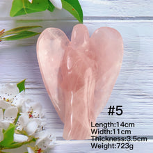 Load image into Gallery viewer, Beautiful Rose Quartz Angel Carvings