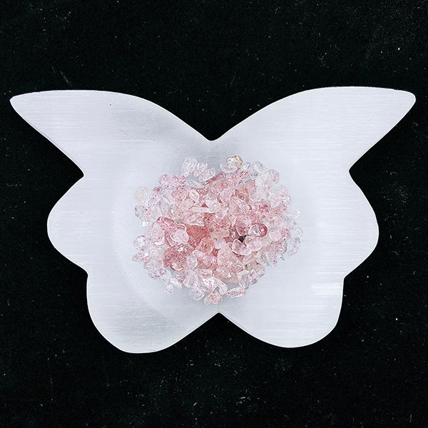 Beautiful Selenite Butterfly Bowl