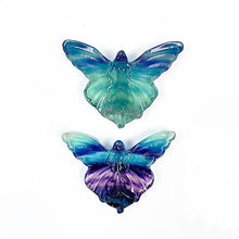 Load image into Gallery viewer, Aura  Fluorite Butterfly And Fluorite Butterfly Carving  Gift From Girlfriend