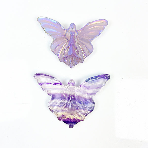 Aura  Fluorite Butterfly And Fluorite Butterfly Carving  Gift From Girlfriend