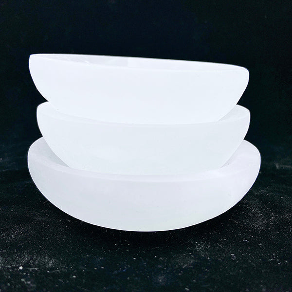 Beautiful Selenite Round Bowl