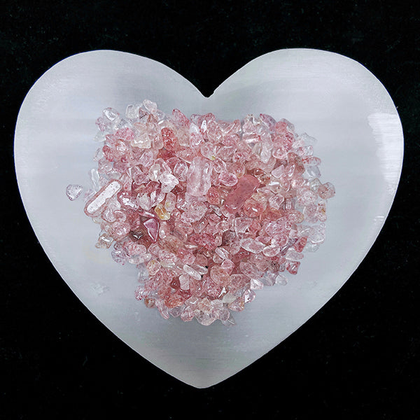 Beautiful Selenite Heart Bowl