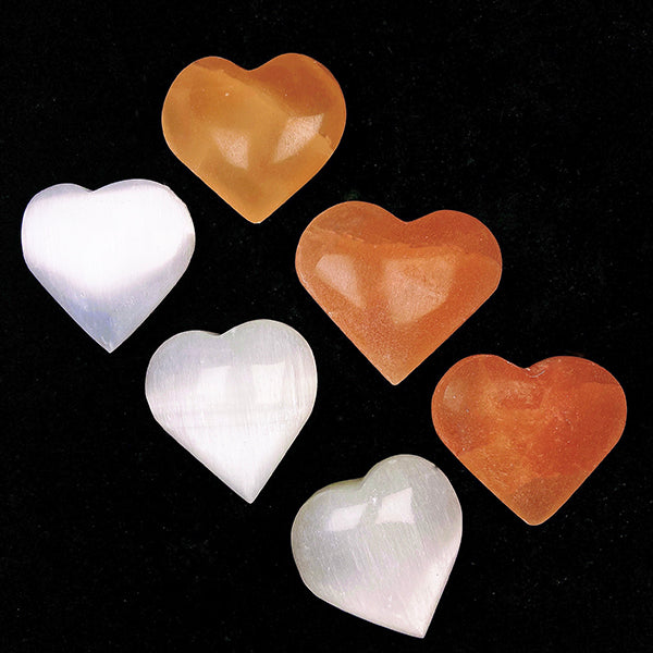 Beautiful Selenite Heart