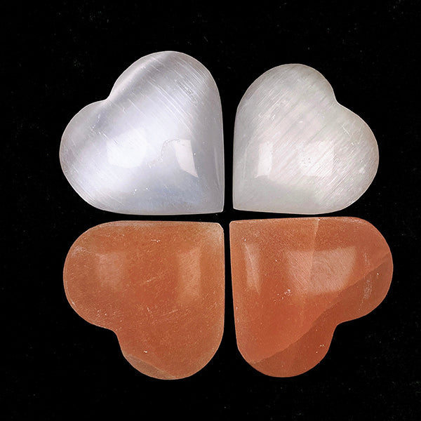 Beautiful Selenite Heart