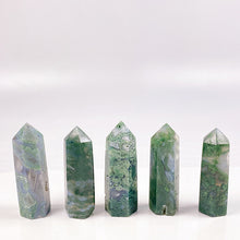 Load image into Gallery viewer, Beautiful Moss Agate Mini Tower/Point