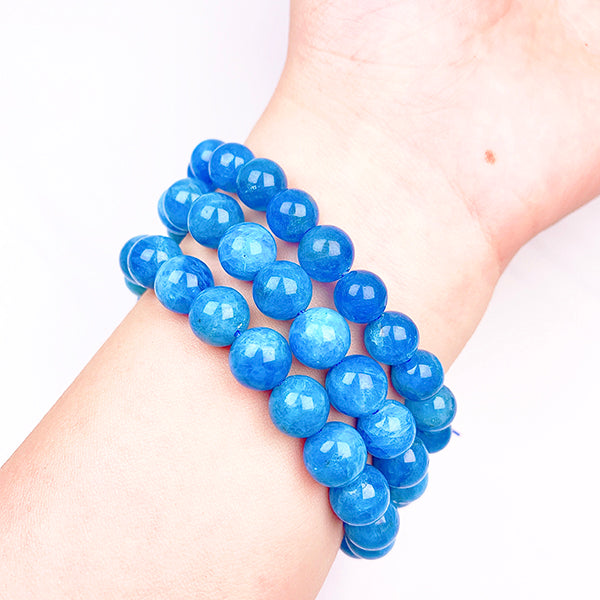 High Quality Nature Blue Apatite Bracelet