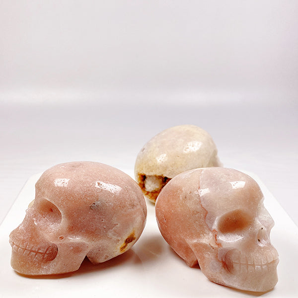 Beautiful Pink Amethyst Skull